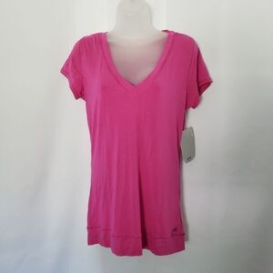 Alo Yoga Cool Fit Bright Pink Short sleeve‎ tee NEW sz S